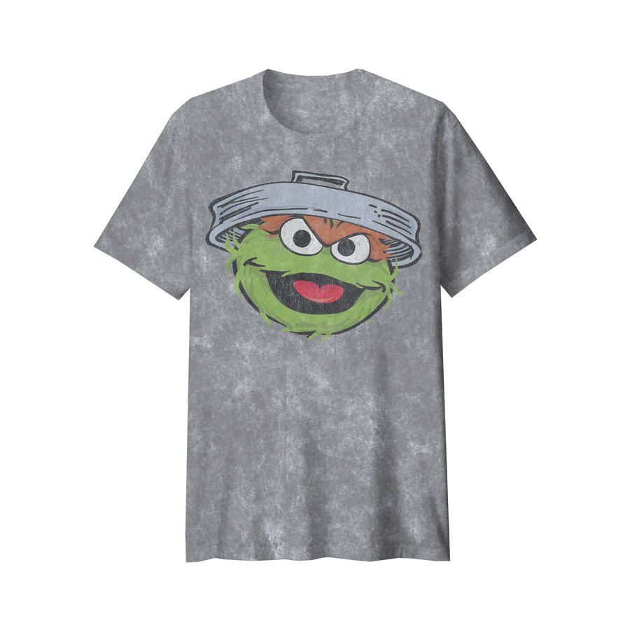 Sesame Street Oscar Grey Adult Tee