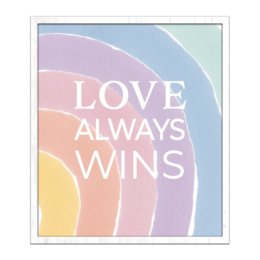 Pastel Rainbow Love Sign