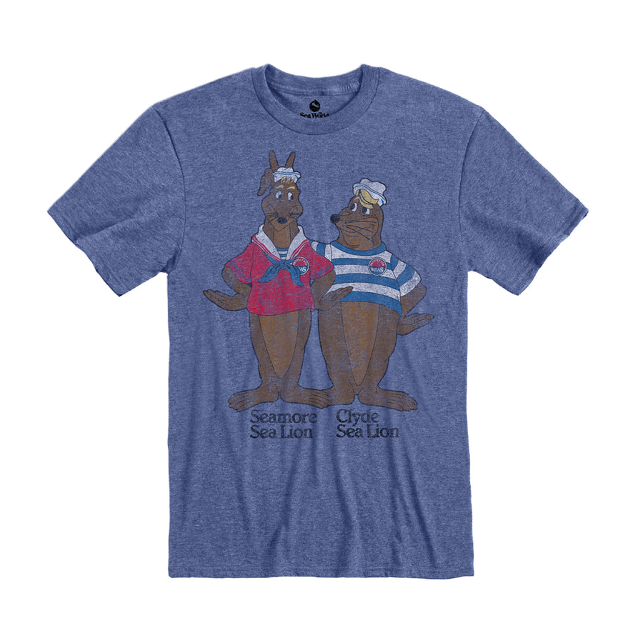 SeaWorld Retro Clyde & Seamore Adult Tee