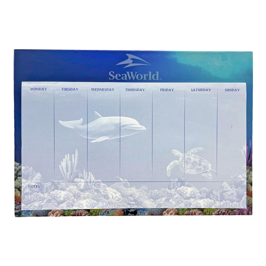 SeaWorld Weekly Desktop Calendar
