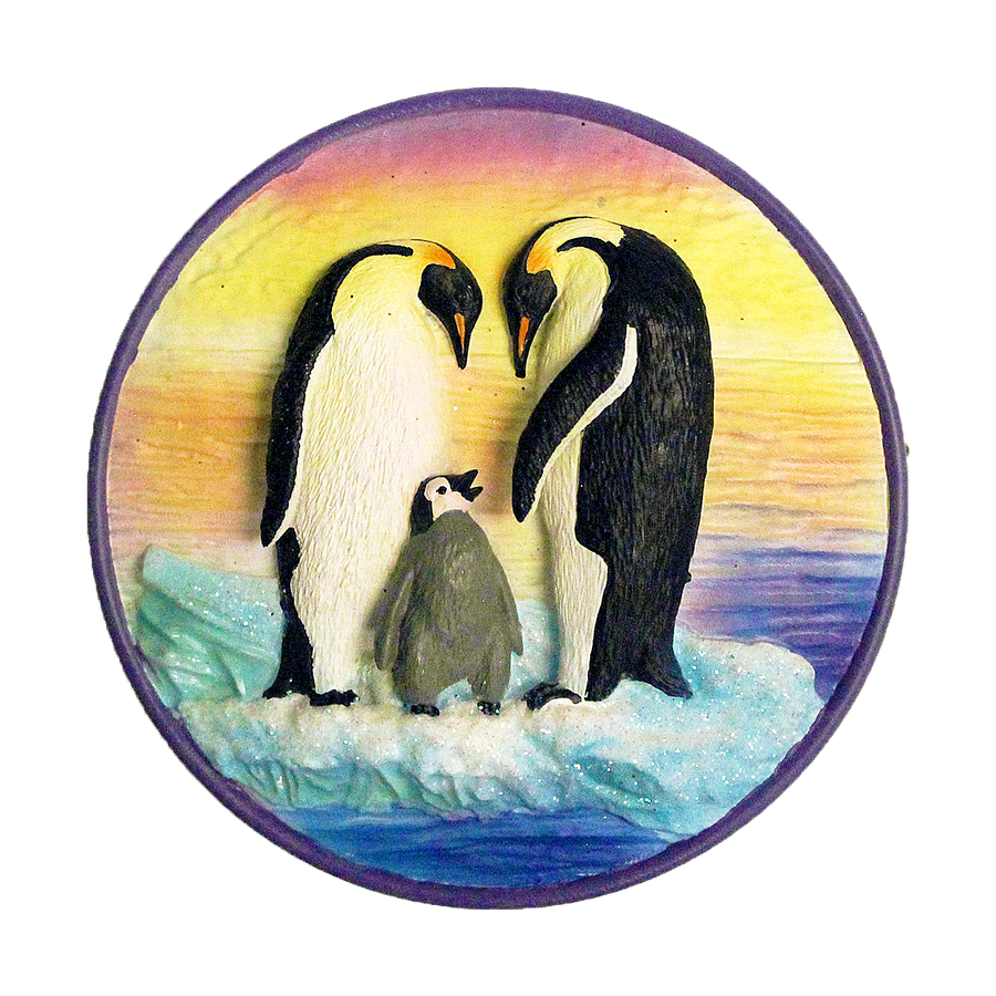 SeaWorld Sunset Penguin Trinket Box