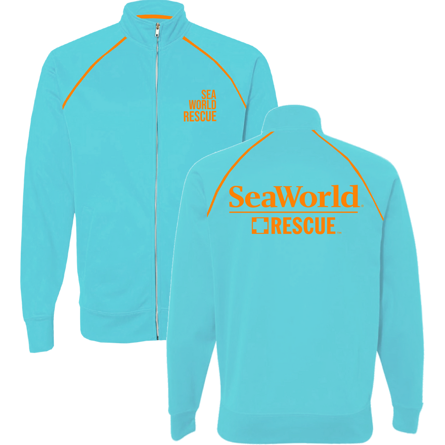 SeaWorld Rescue Aqua Adult Zip Track Jacket