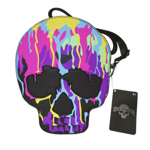 Howl-O-Scream Neon Drip Skull Loungefly Purse