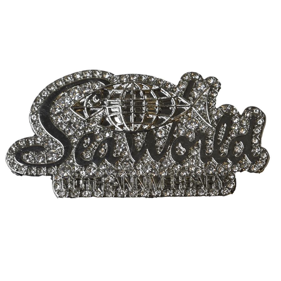 SeaWorld 60th Anniversary Silver Bling Pin