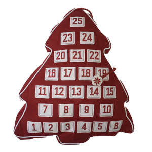 Nordic Christmas Tree Advent Pillow