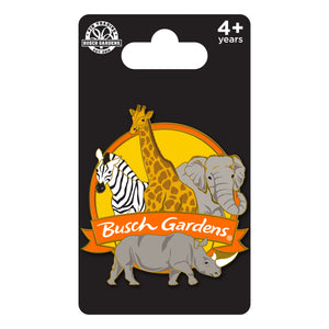 Busch Gardens Tampa Safari Animal Cluster Pin