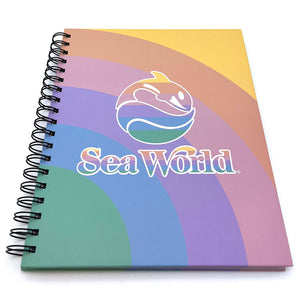 SeaWorld Rainbow Pastel Spiral Notebook