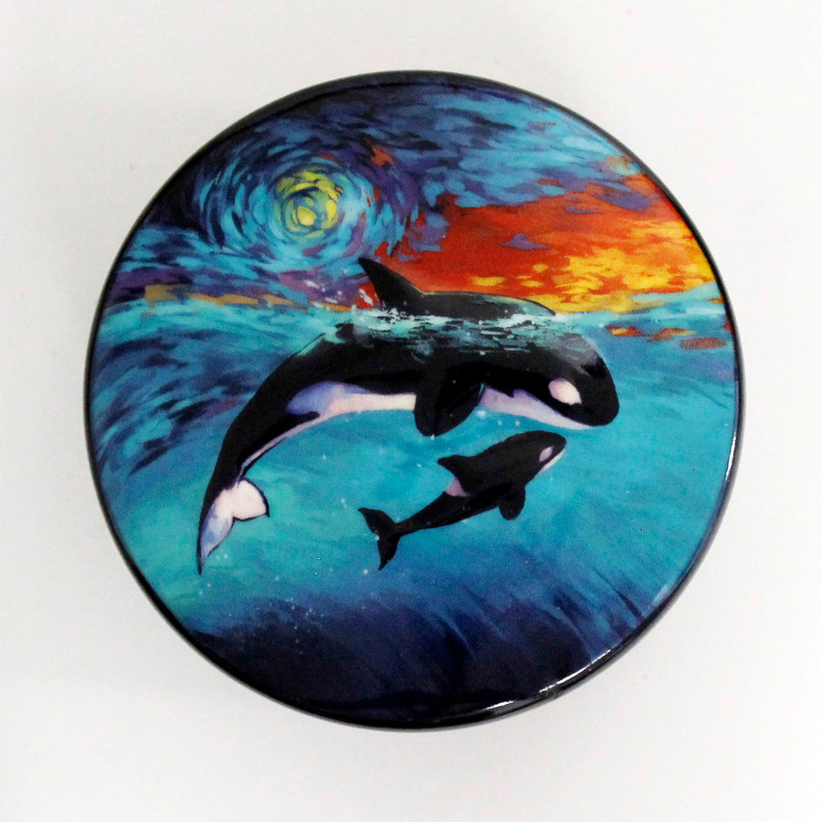 SeaWorld Orca Painter Trinket Box