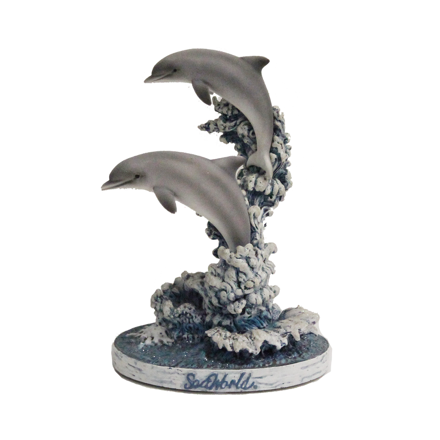 SeaWorld White Wash Dolphin Small Figurine