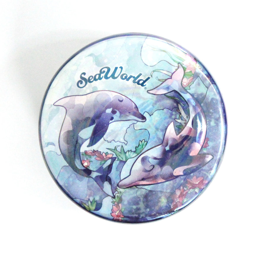 SeaWorld Stained Glass Dolphin Trinket Dish