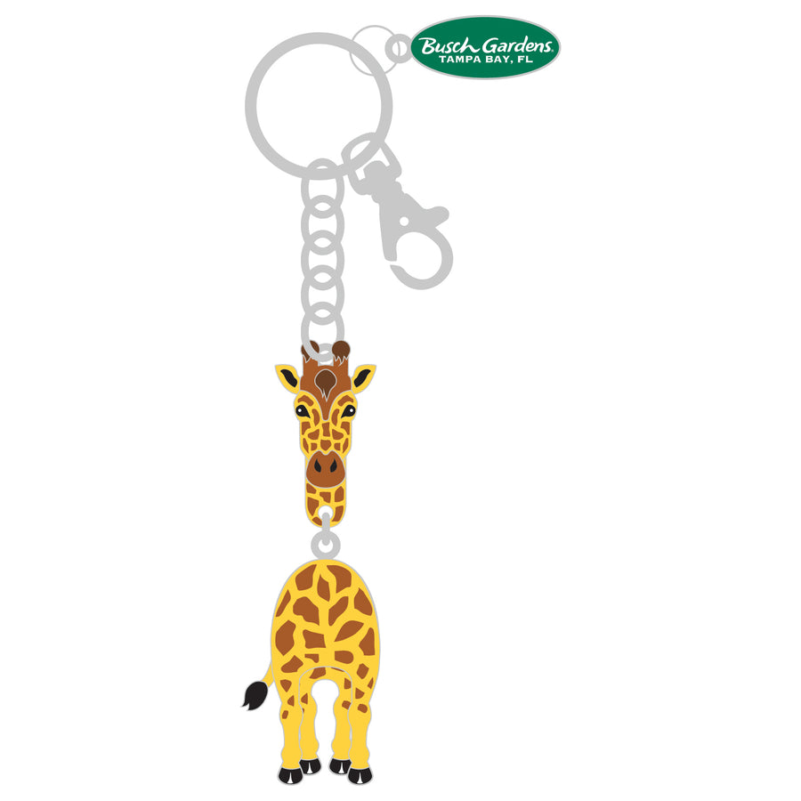 Busch Gardens Tampa Giraffe Shaker Keychain