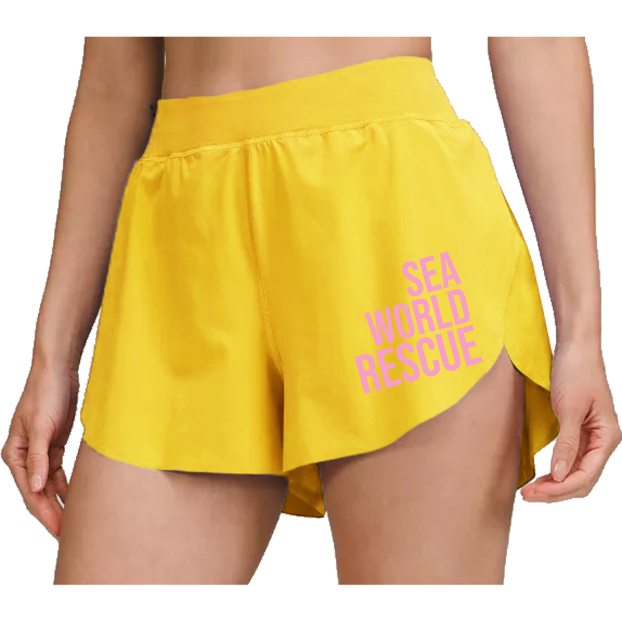 SeaWorld Rescue Orange/Pink Yellow Junior Shorts