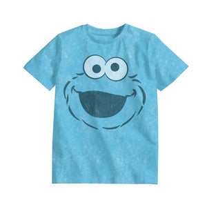 Sesame Street Cookie Monster Light Blue Youth Tee
