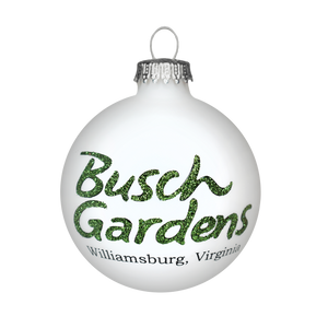 Busch Gardens Williamsburg State Local Glass Ball Ornament