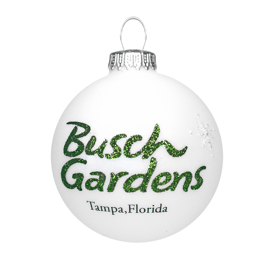Busch Gardens Tampa State Local Glass Ball Ornament