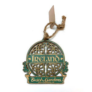Busch Gardens Ireland Wooden Ornament
