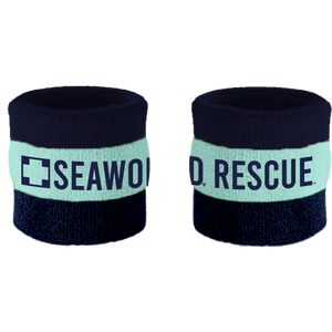 SeaWorld Rescue Navy Mint Wristband 2 Piece Set