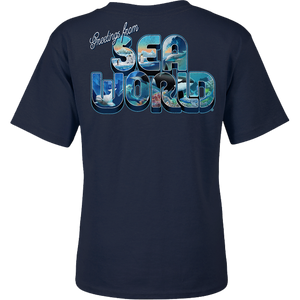 SeaWorld Greetings From San Antonio Blue Toddler Boy Tee