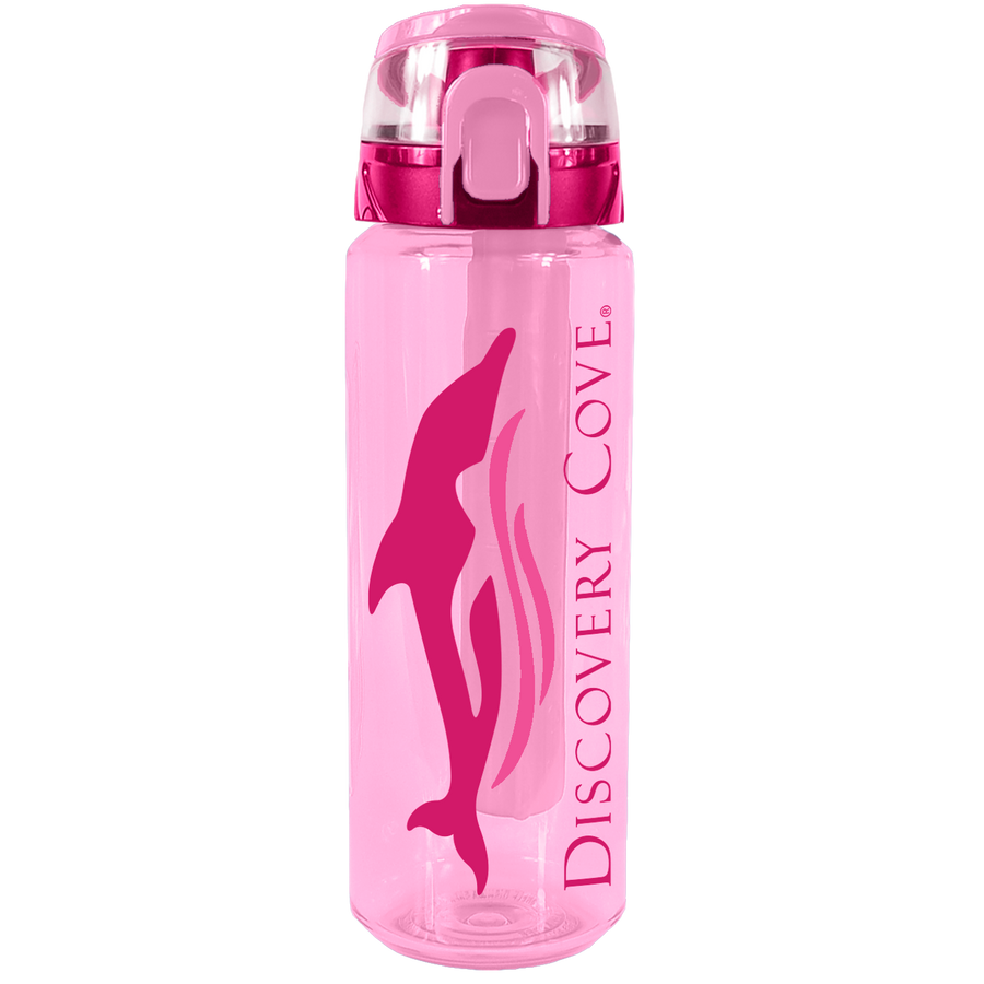 Discovery Cove Pink Logo Bottle 32 Oz